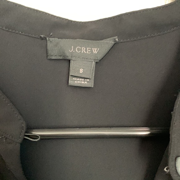 JCrew Drapey Cap Sleeve Blouse Black Size Small - Flawed - Picture 5 of 8